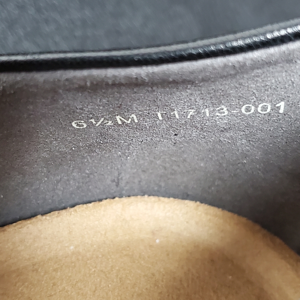 Trotters Women's Black Leather Loafers NWOT Sz 6.5 - Picture 7 of 11